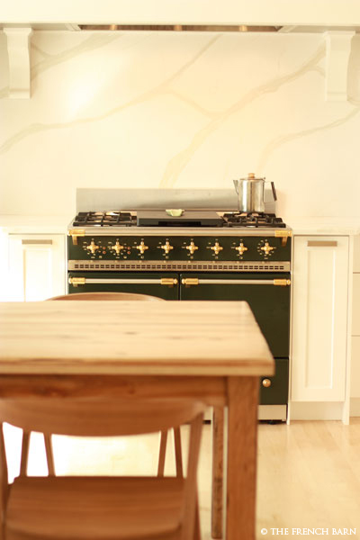 Dining table and stove